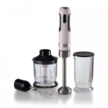 Ariete 602 Moderna staafmixer, 1000 W, 10 snelheidsstanden + turbo, accessoires inbegrepen, wit