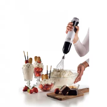 Ariete 602 Moderna staafmixer, 1000 W, 10 snelheidsstanden + turbo, accessoires inbegrepen, wit