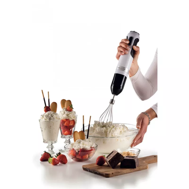 Ariete 602 Moderna staafmixer, 1000 W, 10 snelheidsstanden + turbo, accessoires inbegrepen, wit