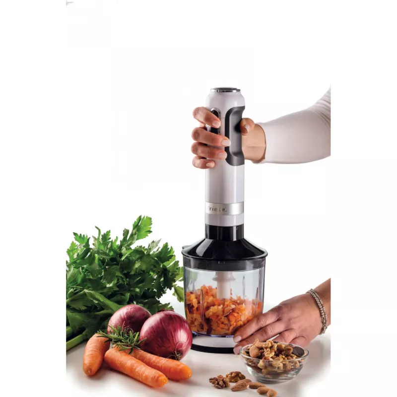Ariete 602 Moderna staafmixer, 1000 W, 10 snelheidsstanden + turbo, accessoires inbegrepen, wit