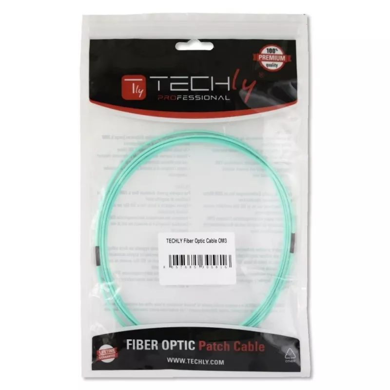 Techly LC/LC multimode 50/125 OM3 5m glasvezelkabel ILWL D5-LCLC-050/OM3