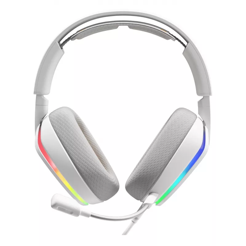 Glorious Gaming Glorious GHS Eternal RGB - stereo RGB gaming headset voor pc, PS5, PS4, Switch - individueel afgestemde hoekige drivers, verstelbare, kristalheldere afneembare microfoon, USB-C - duurzaam, comfort voor de hele dag en nacht - wit