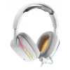 Glorious Gaming Glorious GHS Eternal RGB - stereo RGB gaming headset voor pc, PS5, PS4, Switch - individueel afgestemde hoekige drivers, verstelbare, kristalheldere afneembare microfoon, USB-C - duurzaam, comfort voor de hele dag en nacht - wit