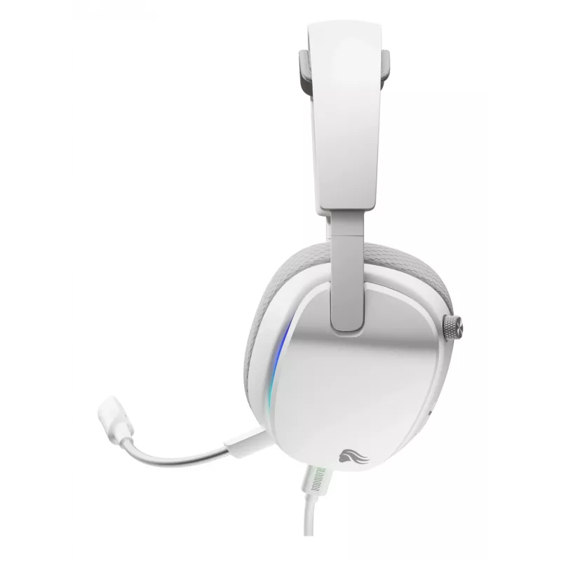 Glorious Gaming Glorious GHS Eternal RGB - stereo RGB gaming headset voor pc, PS5, PS4, Switch - individueel afgestemde hoekige drivers, verstelbare, kristalheldere afneembare microfoon, USB-C - duurzaam, comfort voor de hele dag en nacht - wit