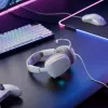 Glorious Gaming Glorious GHS Eternal RGB - stereo RGB gaming headset voor pc, PS5, PS4, Switch - individueel afgestemde hoekige drivers, verstelbare, kristalheldere afneembare microfoon, USB-C - duurzaam, comfort voor de hele dag en nacht - wit