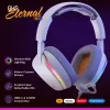 Glorious Gaming Glorious GHS Eternal RGB - stereo RGB gaming headset voor pc, PS5, PS4, Switch - individueel afgestemde hoekige drivers, verstelbare, kristalheldere afneembare microfoon, USB-C - duurzaam, comfort voor de hele dag en nacht - wit