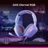 Glorious Gaming Glorious GHS Eternal RGB - stereo RGB gaming headset voor pc, PS5, PS4, Switch - individueel afgestemde hoekige drivers, verstelbare, kristalheldere afneembare microfoon, USB-C - duurzaam, comfort voor de hele dag en nacht - wit
