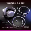 Glorious Gaming Glorious GHS Eternal RGB - stereo RGB gaming headset voor pc, PS5, PS4, Switch - individueel afgestemde hoekige drivers, verstelbare, kristalheldere afneembare microfoon, USB-C - duurzaam, comfort voor de hele dag en nacht - wit