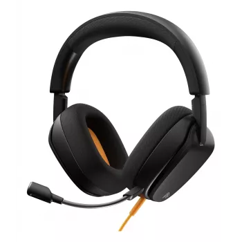 Glorious Gaming Glorious GHS Eternal - stereo gaming headset voor pc, PS5, PS4, Xbox, Switch - speciaal afgestemde hoekige drivers, verstelbare, kristalheldere, afneembare microfoon, 3,5 mm - robuust, comfort de hele dag en nacht - zwart