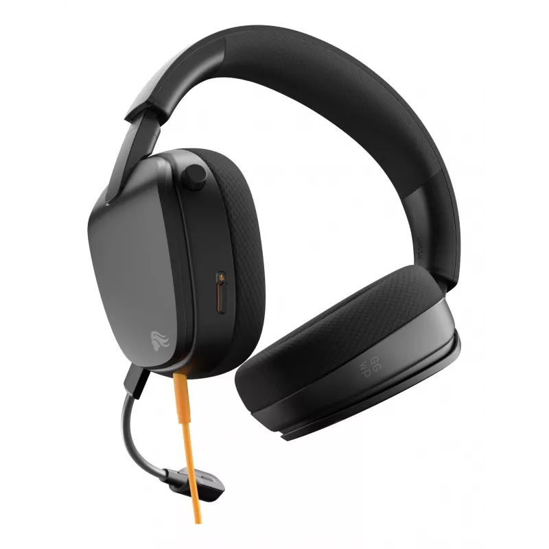 Glorious Gaming Glorious GHS Eternal - stereo gaming headset voor pc, PS5, PS4, Xbox, Switch - speciaal afgestemde hoekige drivers, verstelbare, kristalheldere, afneembare microfoon, 3,5 mm - robuust, comfort de hele dag en nacht - zwart