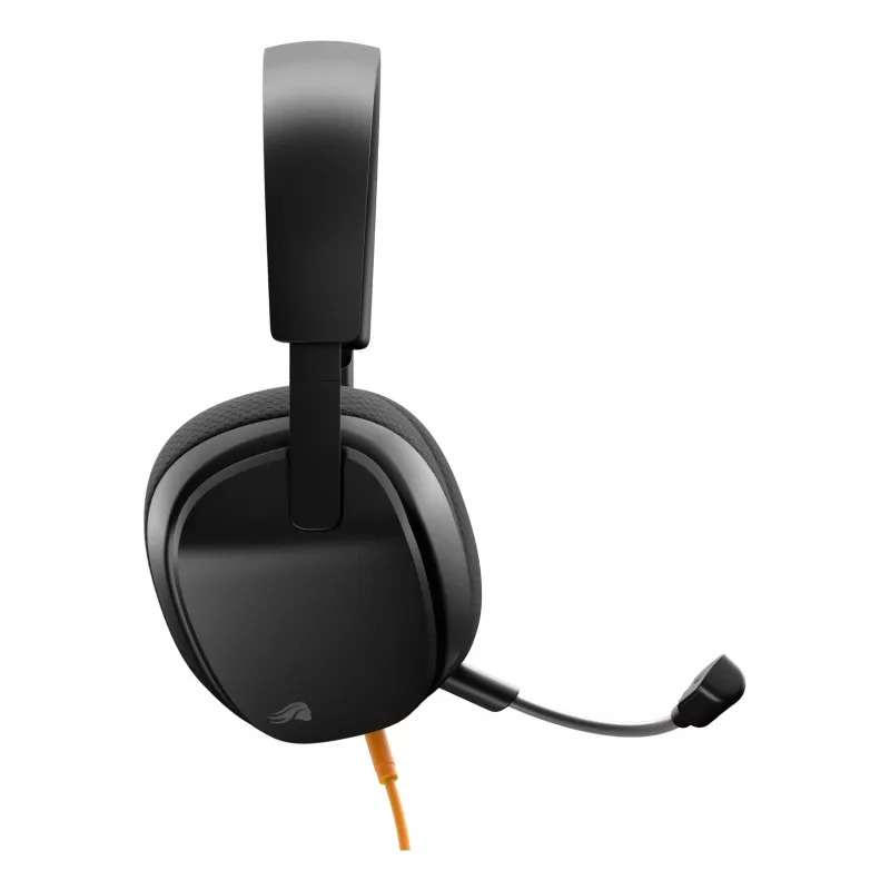 Glorious Gaming Glorious GHS Eternal - stereo gaming headset voor pc, PS5, PS4, Xbox, Switch - speciaal afgestemde hoekige drivers, verstelbare, kristalheldere, afneembare microfoon, 3,5 mm - robuust, comfort de hele dag en nacht - zwart