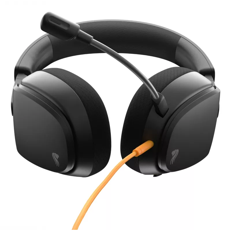 Glorious Gaming Glorious GHS Eternal - stereo gaming headset voor pc, PS5, PS4, Xbox, Switch - speciaal afgestemde hoekige drivers, verstelbare, kristalheldere, afneembare microfoon, 3,5 mm - robuust, comfort de hele dag en nacht - zwart