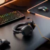 Glorious Gaming Glorious GHS Eternal - stereo gaming headset voor pc, PS5, PS4, Xbox, Switch - speciaal afgestemde hoekige drivers, verstelbare, kristalheldere, afneembare microfoon, 3,5 mm - robuust, comfort de hele dag en nacht - zwart