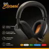 Glorious Gaming Glorious GHS Eternal - stereo gaming headset voor pc, PS5, PS4, Xbox, Switch - speciaal afgestemde hoekige drivers, verstelbare, kristalheldere, afneembare microfoon, 3,5 mm - robuust, comfort de hele dag en nacht - zwart
