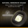 Glorious Gaming Glorious GHS Eternal - stereo gaming headset voor pc, PS5, PS4, Xbox, Switch - speciaal afgestemde hoekige drivers, verstelbare, kristalheldere, afneembare microfoon, 3,5 mm - robuust, comfort de hele dag en nacht - zwart