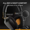 Glorious Gaming Glorious GHS Eternal - stereo gaming headset voor pc, PS5, PS4, Xbox, Switch - speciaal afgestemde hoekige drivers, verstelbare, kristalheldere, afneembare microfoon, 3,5 mm - robuust, comfort de hele dag en nacht - zwart
