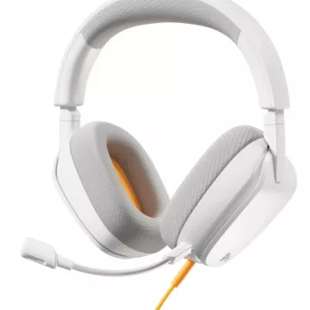 Glorious Gaming Glorious GHS Eternal - stereo gaming headset voor pc, PS5, PS4, Xbox, Switch - speciaal afgestemde hoekige drivers, verstelbare, kristalheldere, afneembare microfoon, 3,5 mm - duurzaam, comfort de hele dag en nacht - wit