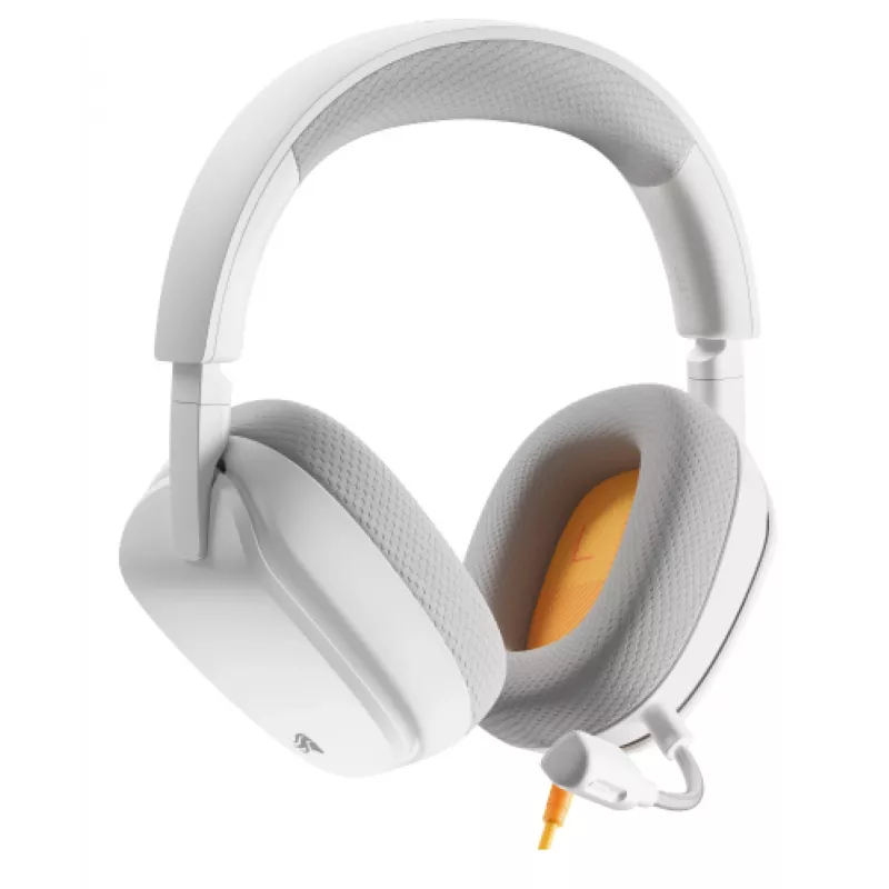 Glorious Gaming Glorious GHS Eternal - stereo gaming headset voor pc, PS5, PS4, Xbox, Switch - speciaal afgestemde hoekige drivers, verstelbare, kristalheldere, afneembare microfoon, 3,5 mm - duurzaam, comfort de hele dag en nacht - wit