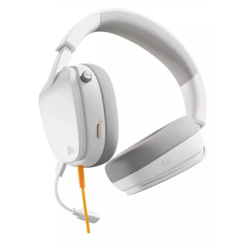 Glorious Gaming Glorious GHS Eternal - stereo gaming headset voor pc, PS5, PS4, Xbox, Switch - speciaal afgestemde hoekige drivers, verstelbare, kristalheldere, afneembare microfoon, 3,5 mm - duurzaam, comfort de hele dag en nacht - wit