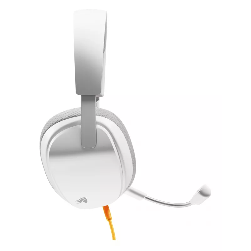 Glorious Gaming Glorious GHS Eternal - stereo gaming headset voor pc, PS5, PS4, Xbox, Switch - speciaal afgestemde hoekige drivers, verstelbare, kristalheldere, afneembare microfoon, 3,5 mm - duurzaam, comfort de hele dag en nacht - wit