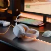 Glorious Gaming Glorious GHS Eternal - stereo gaming headset voor pc, PS5, PS4, Xbox, Switch - speciaal afgestemde hoekige drivers, verstelbare, kristalheldere, afneembare microfoon, 3,5 mm - duurzaam, comfort de hele dag en nacht - wit