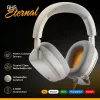 Glorious Gaming Glorious GHS Eternal - stereo gaming headset voor pc, PS5, PS4, Xbox, Switch - speciaal afgestemde hoekige drivers, verstelbare, kristalheldere, afneembare microfoon, 3,5 mm - duurzaam, comfort de hele dag en nacht - wit