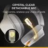 Glorious Gaming Glorious GHS Eternal - stereo gaming headset voor pc, PS5, PS4, Xbox, Switch - speciaal afgestemde hoekige drivers, verstelbare, kristalheldere, afneembare microfoon, 3,5 mm - duurzaam, comfort de hele dag en nacht - wit