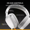 Glorious Gaming Glorious GHS Eternal - stereo gaming headset voor pc, PS5, PS4, Xbox, Switch - speciaal afgestemde hoekige drivers, verstelbare, kristalheldere, afneembare microfoon, 3,5 mm - duurzaam, comfort de hele dag en nacht - wit