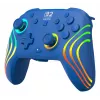Bedrade & draadloze gamepad Turtle Beach Afterglow Wave Blue voor Nintendo Switch 2 – Bluetooth/USB-C, RGB, ingebouwde accu van 20 uur, 3 m kabel