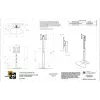 Chief PF1UB monitorbeugel / standaard 190,5 cm (75 inch) vloer zwart