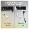 Axagon ADA-HA USB-A naar 3,5-mm-jack Hi-Res DAC audio-adapter, 384 kHz/32 bit, stereo