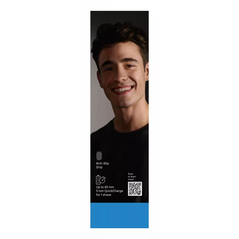Elektrisch scheerapparaat BRAUN Series 3 3040 oplaadbaar zwart/blauw, model 3040
