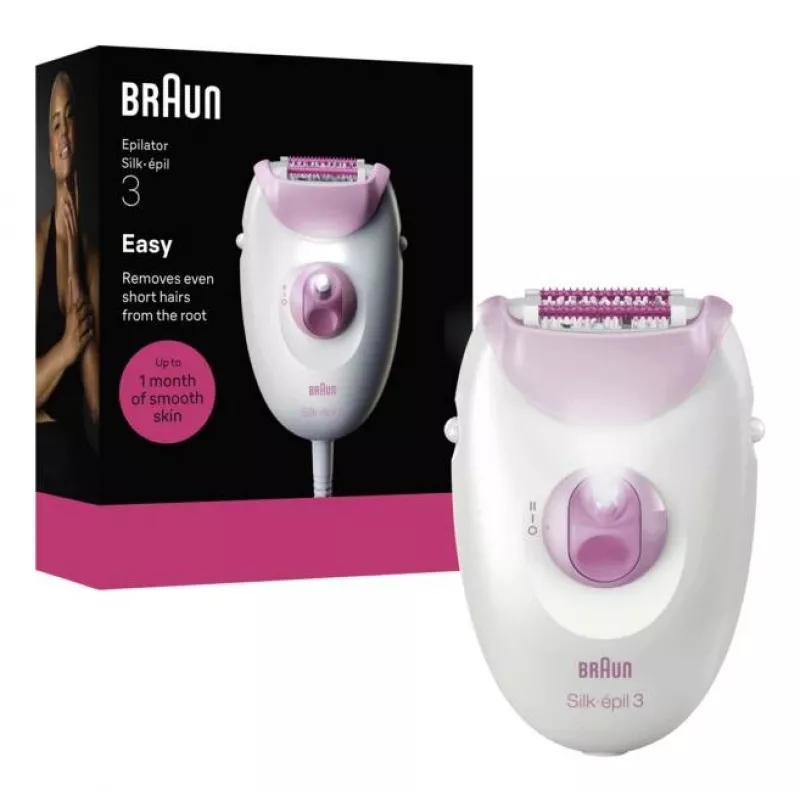 Braun Silk-epil 3-000 20 pincetten roze