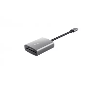 Trust 24136 kaartlezer USB 3.2 Gen 1 (3.1 Gen 1) Type-C aluminium