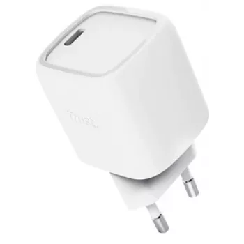 Oplader Trust Maxo 30W USB-C GaN oplader voor binnen snelopladen wit