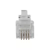 ACT RJ10 (4P/4C) modulaire stekker voor platte kabel