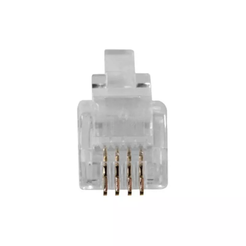 ACT RJ10 (4P/4C) modulaire stekker voor platte kabel
