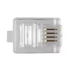 ACT RJ11 (4P/4C) modulaire stekker voor platte kabel
