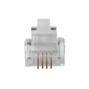 ACT RJ11 (4P/4C) modulaire stekker voor platte kabel