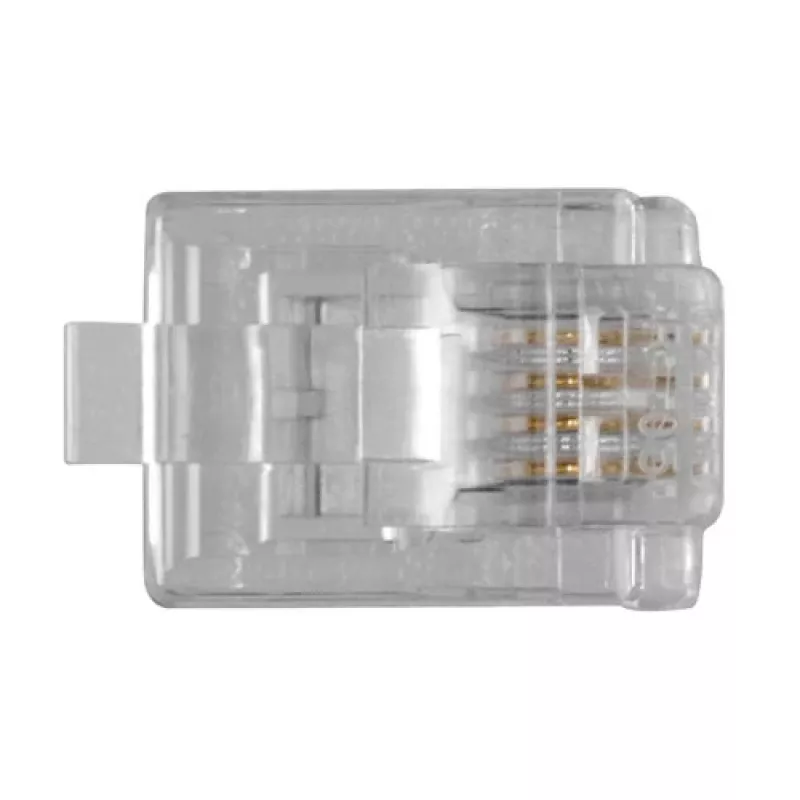 ACT RJ11 (4P/4C) modulaire stekker voor platte kabel