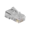 ACT RJ45 (8P/8C) modulaire stekker voor ronde kabel met massieve aders