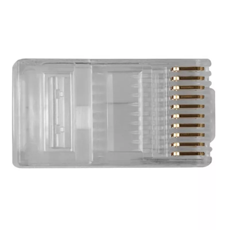 ACT RJ48 (10P/10C) modulaire stekker voor platte kabel