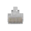 ACT RJ48 (10P/10C) modulaire stekker voor platte kabel
