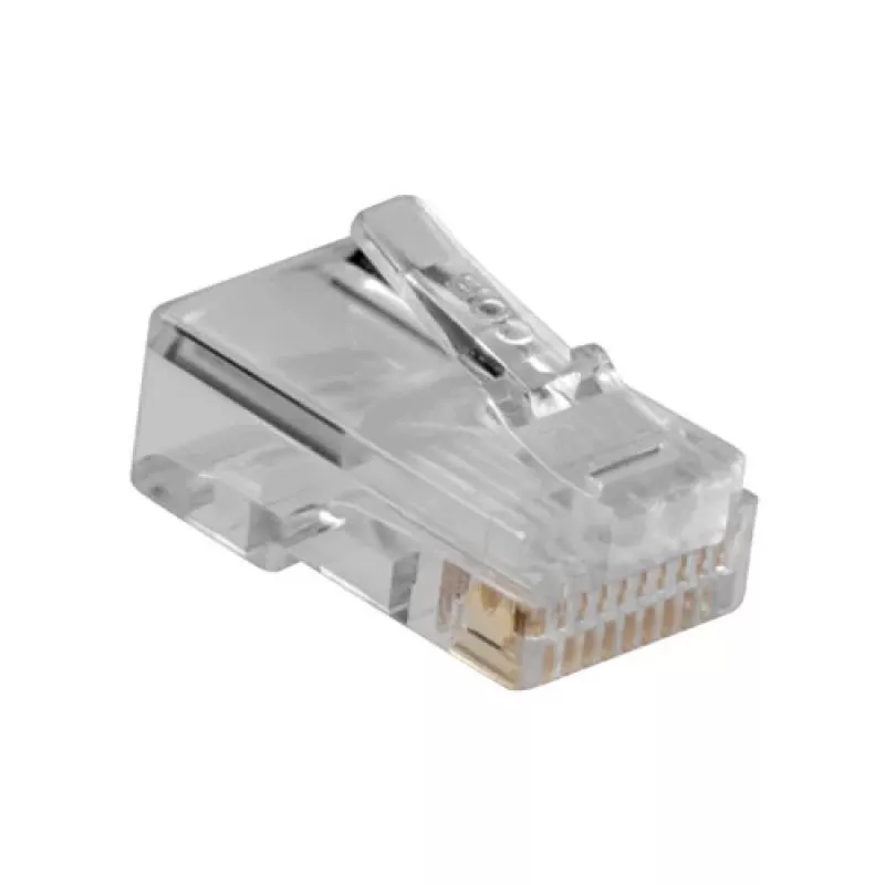 ACT RJ48 (10P/10C) modulaire stekker voor platte kabel