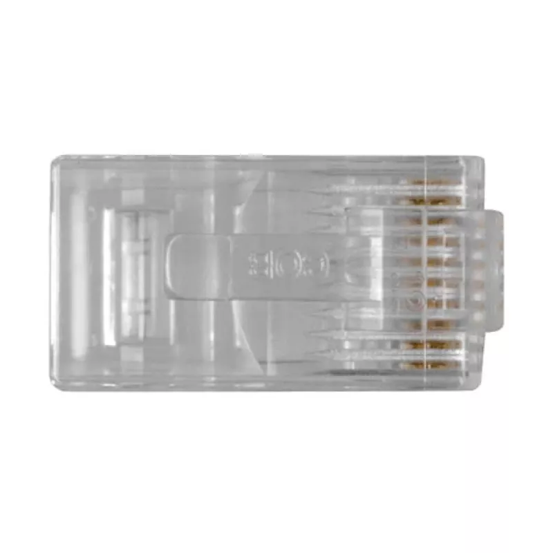 ACT RJ48 (10P/10C) modulaire stekker voor platte kabel