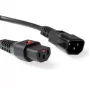 ACT stroomkabel C13 IEC Lock C14 zwart 1 m PC1024 230 V 10 A