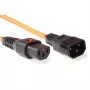 ACT stroomkabel C13 IEC Lock C14 oranje 3 m PC942 230V 10A