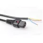 ACT stroomkabel C13 IEC Lock open uiteinde zwart 2 m PC1025 230 V 10 A