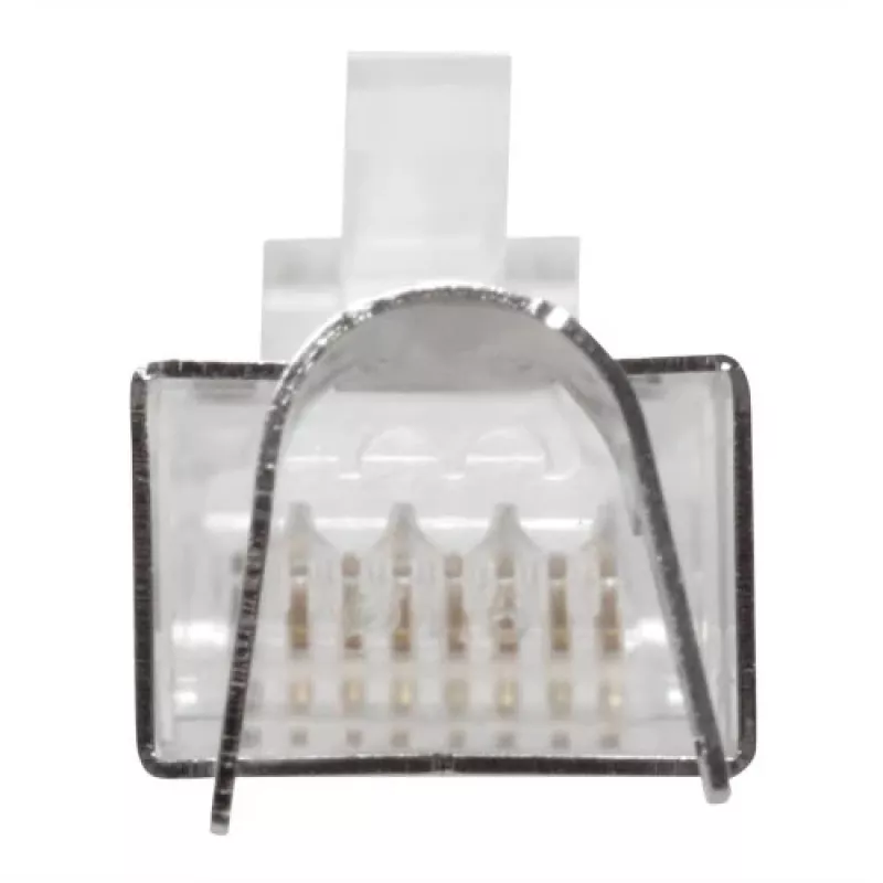 ACT RJ45 (8P/8C) CAT6A afgeschermde modulaire connector voor ronde kabel met massieve of litze aders