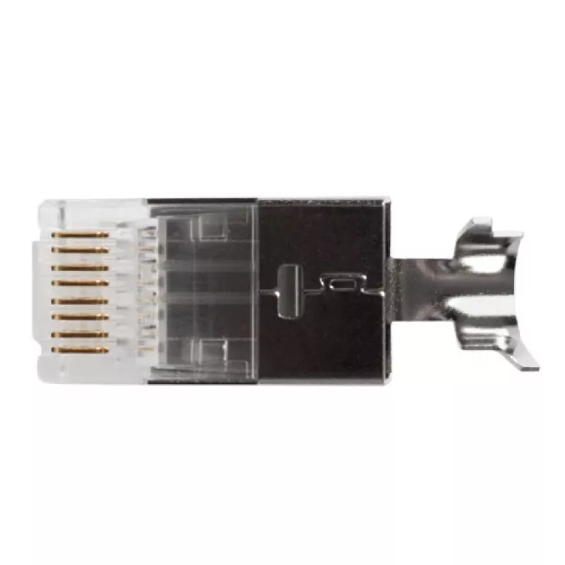 ACT RJ45 (8P/8C) CAT6A afgeschermde modulaire connector voor ronde kabel met massieve of litze aders